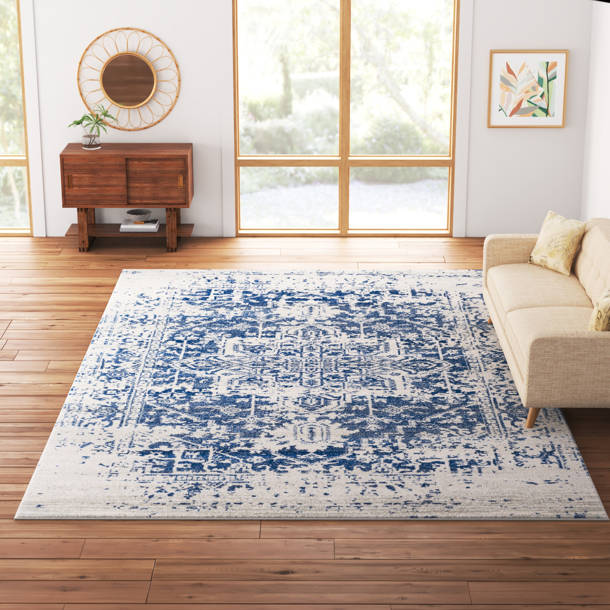 Mistana™ Hillsby Machine Woven Performance Charcoal/Medium Gray/Light Beige Rug & Reviews Wayfair